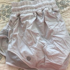 White workout shorts